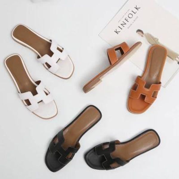 new brand slippers natural leather ladies sandals fashion brand flat shoes ladies slippers 34-42, Black
new brand slippers natural leather ladies sandals fashion brand flat shoes ladies slippers 34-42, Black