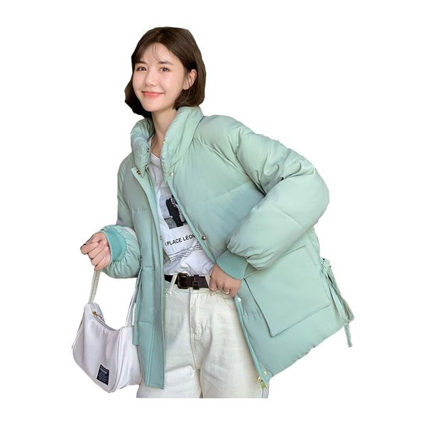 women short winter jacket stand collar windproof bakery bio down coat oversize cotton padded parkas casaco feminino, Black
women short winter jacket stand collar windproof bakery bio down coat oversize cotton padded parkas casaco feminino, Black