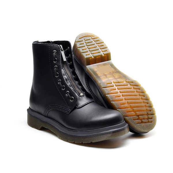 new designer lady winter booties front zipper lace-up ankle motorcycle boots genuine leather lady fashion shoes size 35-41, Black
new designer lady winter booties front zipper lace-up ankle motorcycle boots genuine leather lady fashion shoes size 35-41, Black
