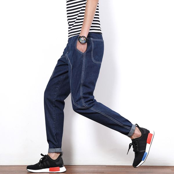 men's jeans autumn man wind code design color male line blue denim pants plus size 44
men's jeans autumn man wind code design color male line blue denim pants plus size 44
