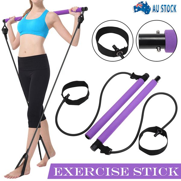 yoga pilates bar kit adjustable strength exercise stick gym w/ resistance band home yoga gym body abdominal fitness rope puller
yoga pilates bar kit adjustable strength exercise stick gym w/ resistance band home yoga gym body abdominal fitness rope puller
