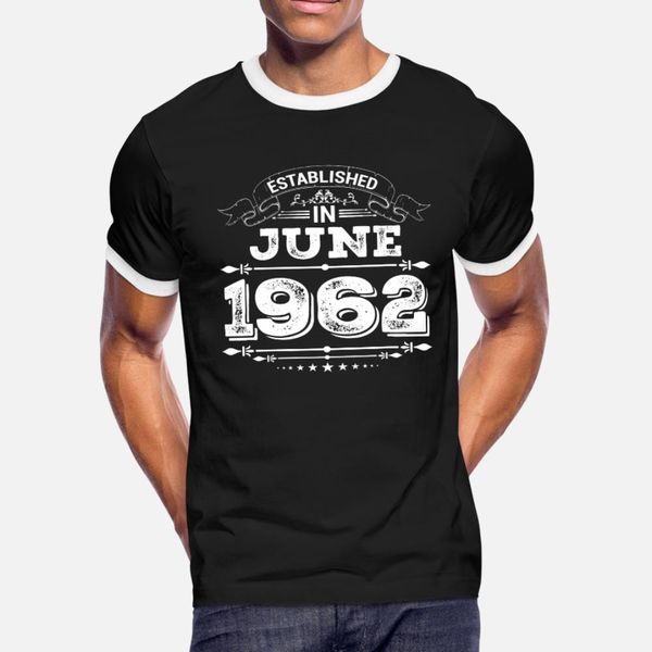 established in june 1962 t shirt men designer tee shirt o neck homme cute new style summer normal shirt
established in june 1962 t shirt men designer tee shirt o neck homme cute new style summer normal shirt