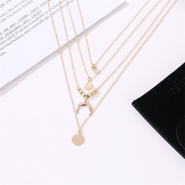 boho geometric cube circle moon star multilayer golden tassel chain pendant alloy necklace for women girls, Silver
boho geometric cube circle moon star multilayer golden tassel chain pendant alloy necklace for women girls, Silver