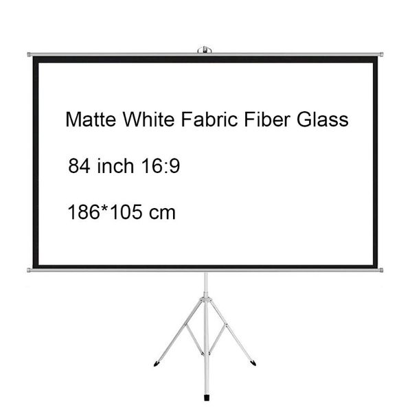 projection screens 84 inch 16:9 portable indoor outdoor projector screen matte white fabric fiber with pull up foldable stand tripod
projection screens 84 inch 16:9 portable indoor outdoor projector screen matte white fabric fiber with pull up foldable stand tripod
