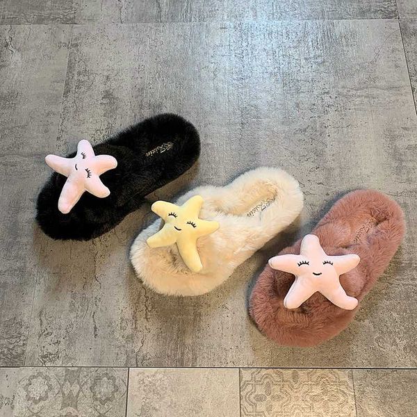 2020 lovely starfish cross band fur slippers women creepers hollow-out flats open toe slides colors block plush pantoufles femme, Black
2020 lovely starfish cross band fur slippers women creepers hollow-out flats open toe slides colors block plush pantoufles femme, Black