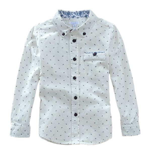 High quality Children shirts Printing Long sleeved Cotton Boys shirts clothing, White
High quality Children shirts Printing Long sleeved Cotton Boys shirts clothing, White