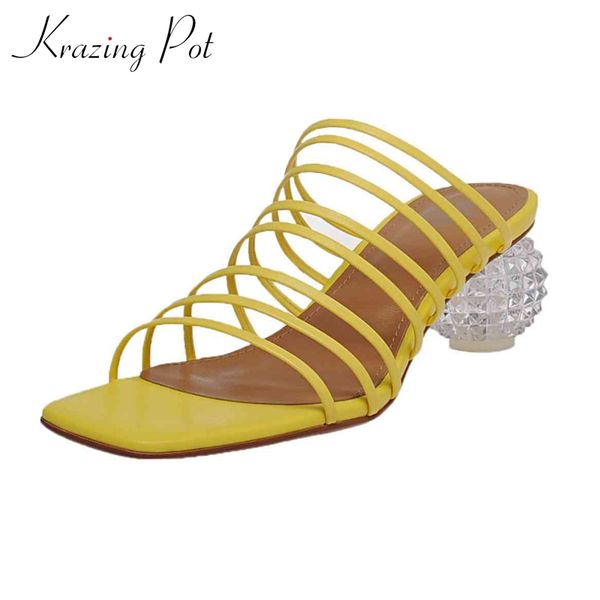 krazing pot european style full grain leather narrow band high crystal heels slip on shoes gorgeous slingback sandals women l33, Black
krazing pot european style full grain leather narrow band high crystal heels slip on shoes gorgeous slingback sandals women l33, Black