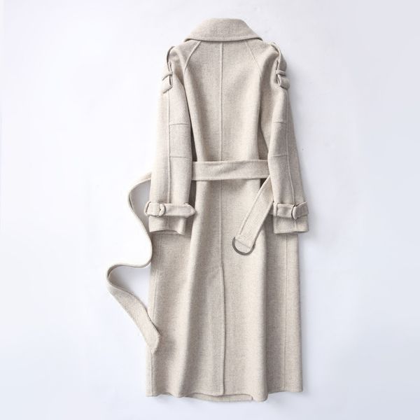 size new winter plus 2020 boutique women woolen jacket fashion double breasted long wool coat wide waist parka outerwear female, Black
size new winter plus 2020 boutique women woolen jacket fashion double breasted long wool coat wide waist parka outerwear female, Black
