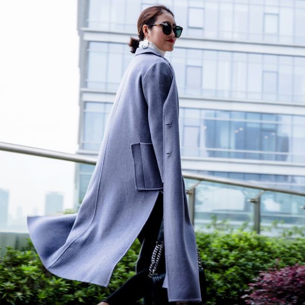 women's wool & blends european autumn winter lady elegant coat brand long sleeve fenale windbreaker outwear manteau femme lx1914, Black
women's wool & blends european autumn winter lady elegant coat brand long sleeve fenale windbreaker outwear manteau femme lx1914, Black