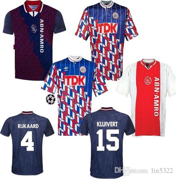 04 05 ajax red retro edition soccer jerseys 94 95 ajax litmanen kluivert de boer seedorf davids 1990 1998 football shirt uniform, Black;yellow 
04 05 ajax red retro edition soccer jerseys 94 95 ajax litmanen kluivert de boer seedorf davids 1990 1998 football shirt uniform, Black;yellow