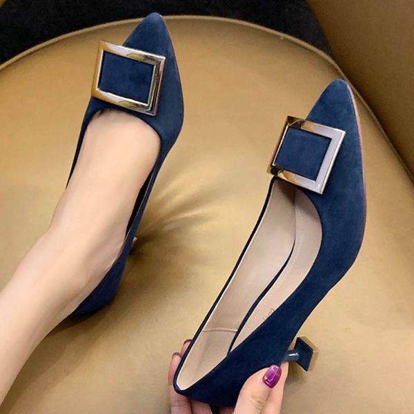 metal square buckle work shoes for women plus size 36-45 thin high heels shoes women 2020 chic pointed toe office woman pumps, Black
metal square buckle work shoes for women plus size 36-45 thin high heels shoes women 2020 chic pointed toe office woman pumps, Black