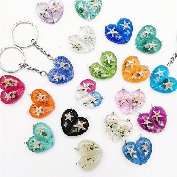 handmade love heart starfish sequin resin keychain lovers charm couple keyrings key chain rings holder for gifts accessories, Silver
handmade love heart starfish sequin resin keychain lovers charm couple keyrings key chain rings holder for gifts accessories, Silver