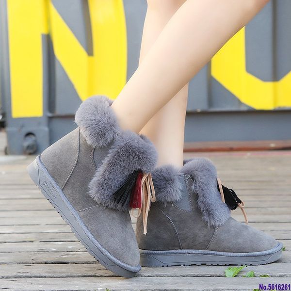 women's shoes snow ankle boots flat heels shoes warm fur cotton boots plus velvet women winter fashion thicken botas mujer, Black
women's shoes snow ankle boots flat heels shoes warm fur cotton boots plus velvet women winter fashion thicken botas mujer, Black