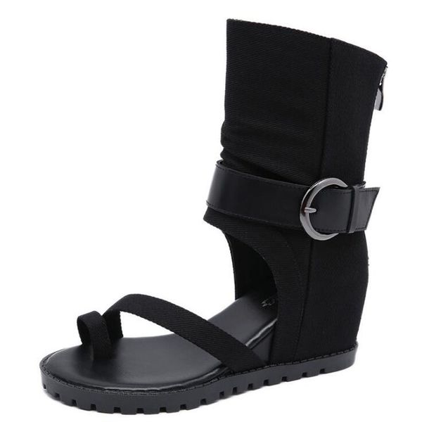women summer canvas retro sandals buckle casual sewing women retro sandals ladies platform shoes, Black
women summer canvas retro sandals buckle casual sewing women retro sandals ladies platform shoes, Black