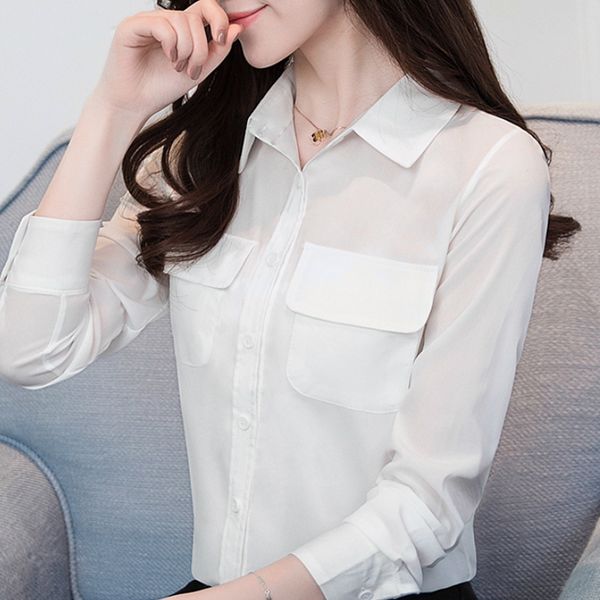 blouse women blusas mujer de moda 2020 turn down collar office for women long sleeve chiffon white blouse shirts a948
blouse women blusas mujer de moda 2020 turn down collar office for women long sleeve chiffon white blouse shirts a948