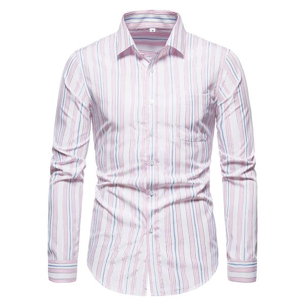 men's dress shirts casual men shirt fashion spring summercotton long sleeve striped slim fit stand collar, White;black
men's dress shirts casual men shirt fashion spring summercotton long sleeve striped slim fit stand collar, White;black