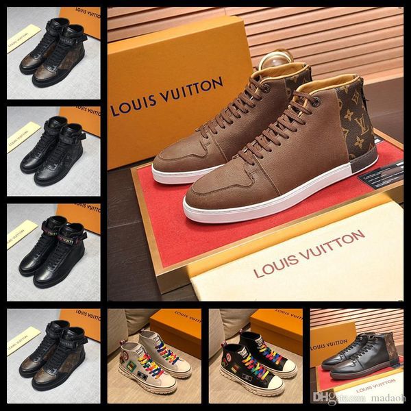 21fw luxury brands мужская обувь 2018 модельеры sequined toe мужчины boots bling side zip high top обувь man повседневный flat обувь tttt3, Black