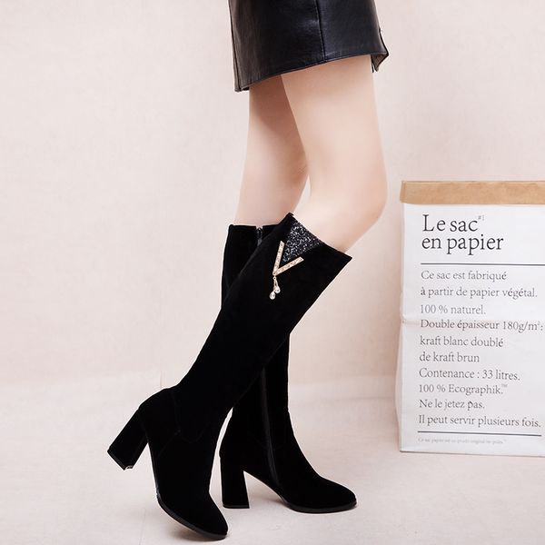 boots chimizhai women shoes winter knee high woman warm autumn ladies dress party stone my403, Black
boots chimizhai women shoes winter knee high woman warm autumn ladies dress party stone my403, Black