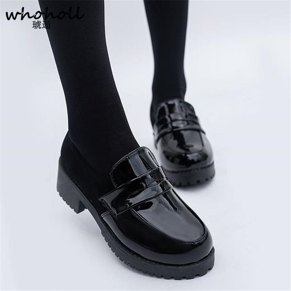 whoholl cute lolita girl women maid boots shoes round toe leather shoes japanese jk high school uniform kawaii anime cosplay, Black 
whoholl cute lolita girl women maid boots shoes round toe leather shoes japanese jk high school uniform kawaii anime cosplay, Black