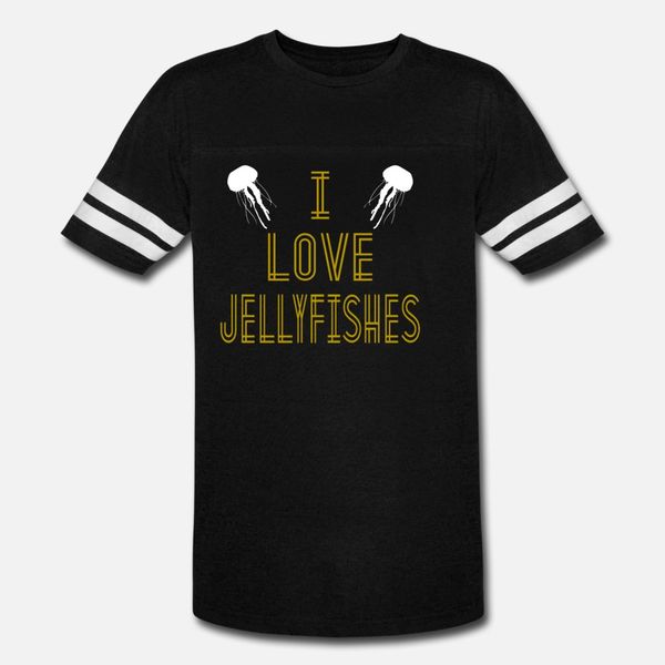 i love jellyfish hipster t shirt men designs 100% cotton round neck standard cute comical spring letters shirt