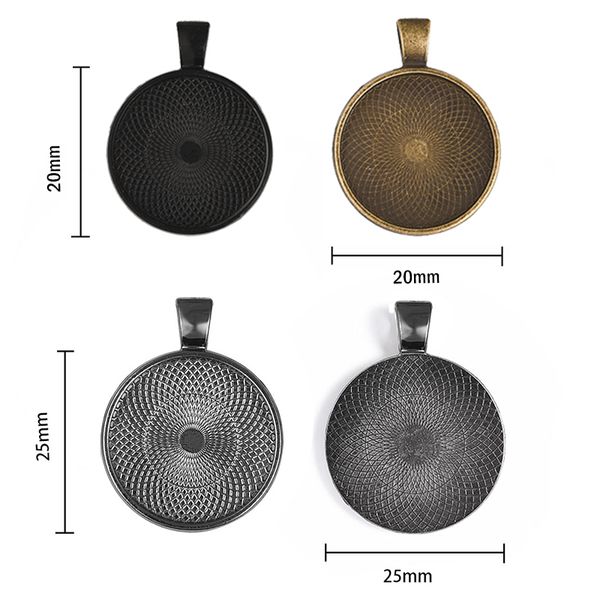 10pcs alloy pendant base settings glass cabochon 20/25mm round cameo trays bezel blank for necklace keychain diy jewelry making
10pcs alloy pendant base settings glass cabochon 20/25mm round cameo trays bezel blank for necklace keychain diy jewelry making