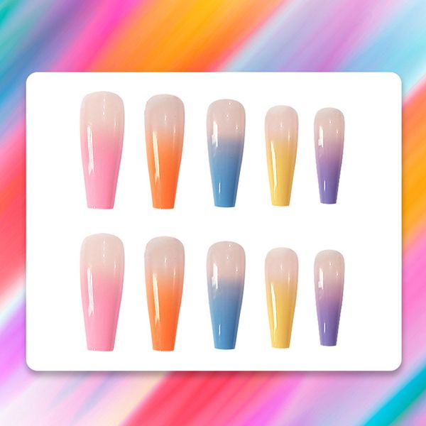 новые 20pcs / set длинные поддельные радуга гвозди европейский длинные балерина полный nail art decor наборы nail art советы полного покрыти
новые 20pcs / set длинные поддельные радуга гвозди европейский длинные балерина полный nail art decor наборы nail art советы полного покрыти