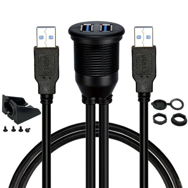 1m 2m car dashboard flush mount usb dock adapter dashboard panel 3.0 port male to female cable extension cable motorcycle boat
1m 2m car dashboard flush mount usb dock adapter dashboard panel 3.0 port male to female cable extension cable motorcycle boat