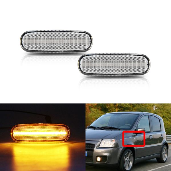 2x for grand punto linea multipla stilo multi panda doblo cargo punto evo clear lens front fender led side marker lights
2x for grand punto linea multipla stilo multi panda doblo cargo punto evo clear lens front fender led side marker lights