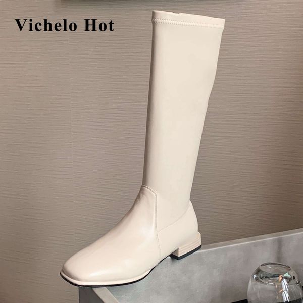 vichelo 2020 sale winter keep warm square toe low heel streetwear comfortable beauty lady dating knee-high boots l67, Black
vichelo 2020 sale winter keep warm square toe low heel streetwear comfortable beauty lady dating knee-high boots l67, Black