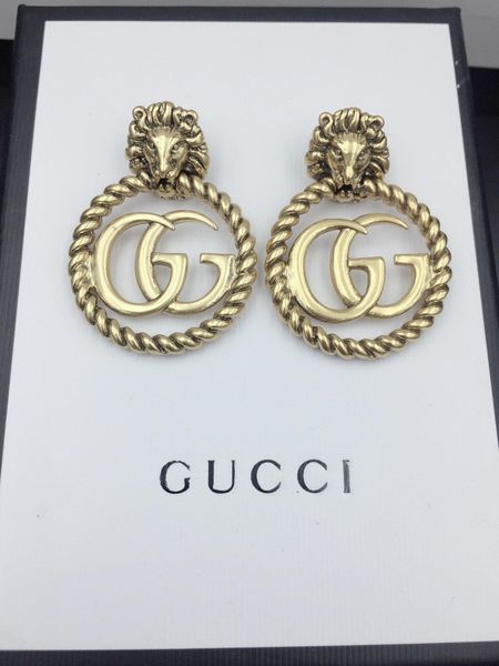 luxury design earrings for woman classic alphabet earrings lion gold earrings copper fashion supply, Golden
luxury design earrings for woman classic alphabet earrings lion gold earrings copper fashion supply, Golden