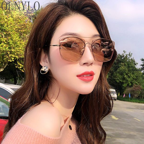 sunglasses lady rimless frame gradient black lens women sun glasses brand designers outdoor drivers uv400 de sol mujer, White;black
sunglasses lady rimless frame gradient black lens women sun glasses brand designers outdoor drivers uv400 de sol mujer, White;black