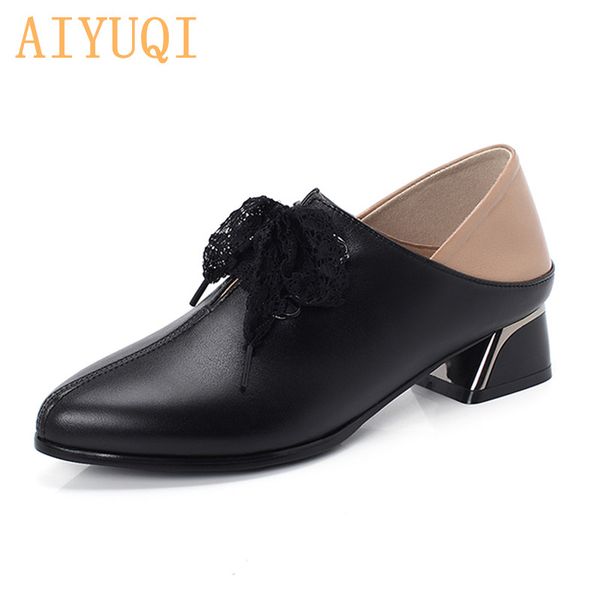 aiyuqi latest fashion shoes women 2020 new genuine leather women dress shoes mid heel big size mixed colors ladies office, Black
aiyuqi latest fashion shoes women 2020 new genuine leather women dress shoes mid heel big size mixed colors ladies office, Black