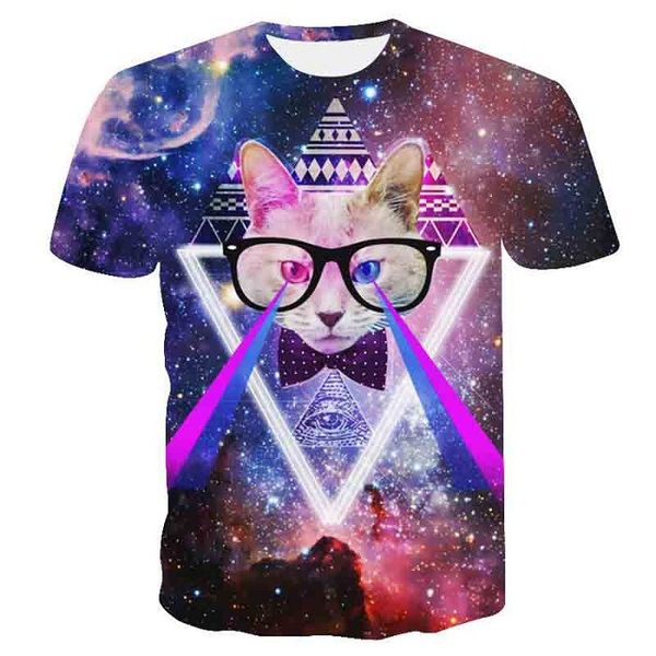 new cool 3d print two cat male 3d print shirts hentai kawaii oversized men clothing