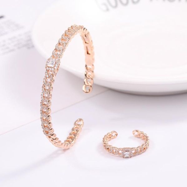 elegant romatic luxury unique hollow out bangle & ring set cubic zircon hand cuff bracelets women party wedding jewelry set, Silver
elegant romatic luxury unique hollow out bangle & ring set cubic zircon hand cuff bracelets women party wedding jewelry set, Silver