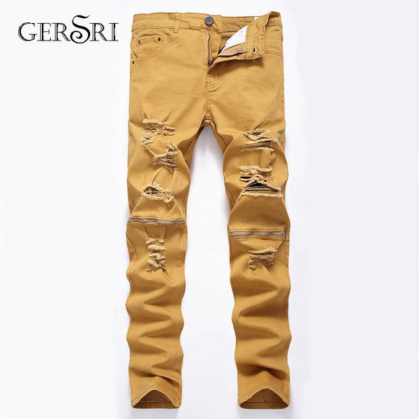 gersri jeans men with holes denim super skinny famous designer brand straight jean pants scratched biker jeans, Blue
gersri jeans men with holes denim super skinny famous designer brand straight jean pants scratched biker jeans, Blue