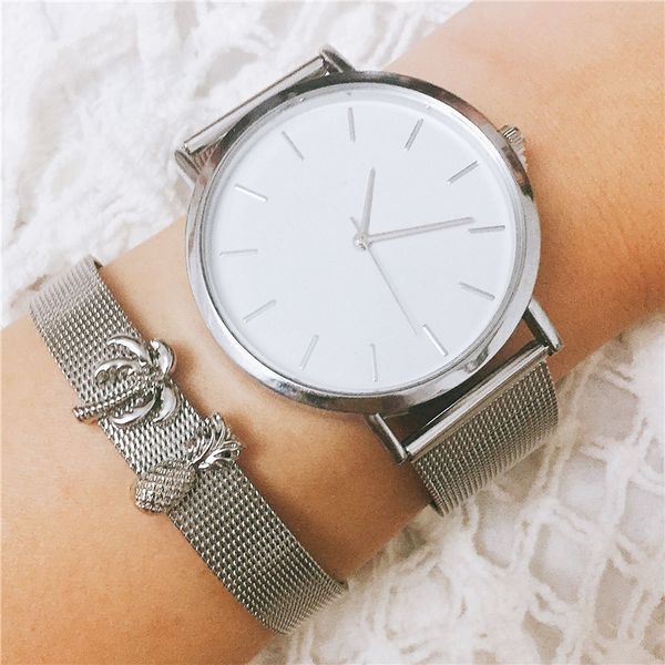 tennis vinnie design jewelry stainless steel wristwatch with mesh keeper charms bracelets sets for women gift, Golden;silver
tennis vinnie design jewelry stainless steel wristwatch with mesh keeper charms bracelets sets for women gift, Golden;silver