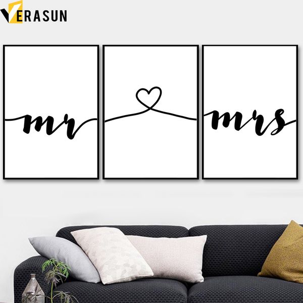 nordic minimalism mrs mr love story wall art canvas painting posters and prints black white wall pictures for living room decor
nordic minimalism mrs mr love story wall art canvas painting posters and prints black white wall pictures for living room decor