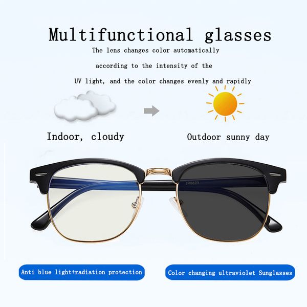 2020 new rmm polygon anti blue light discolored sunglasses metal eyeglasses for men women multi-function pchromic glasses, White;black
2020 new rmm polygon anti blue light discolored sunglasses metal eyeglasses for men women multi-function pchromic glasses, White;black
