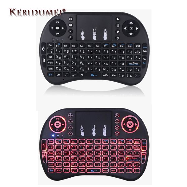 new i8 mini english russian wireless keyboard mouse 2.4ghz keyboard for laptv with touchpad 3 color battery backlit
new i8 mini english russian wireless keyboard mouse 2.4ghz keyboard for laptv with touchpad 3 color battery backlit