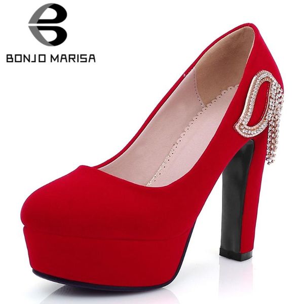 bonjomarisa new arrival office ladies elegant flock pumps concise decorating dress pumps women high heels women shoes, Black
bonjomarisa new arrival office ladies elegant flock pumps concise decorating dress pumps women high heels women shoes, Black