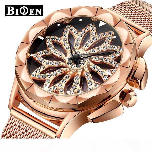 biden crystal rose golden women watch full rhinestone flower dial design steel mesh band waterproof dresses ladies watch, Slivery;brown
biden crystal rose golden women watch full rhinestone flower dial design steel mesh band waterproof dresses ladies watch, Slivery;brown