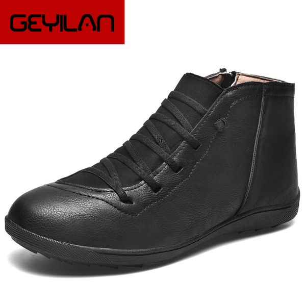 men pu boots simple style men's boots 2020 fashion autumn shoes pu leather men ankle shoes casual mens boot, Black
men pu boots simple style men's boots 2020 fashion autumn shoes pu leather men ankle shoes casual mens boot, Black