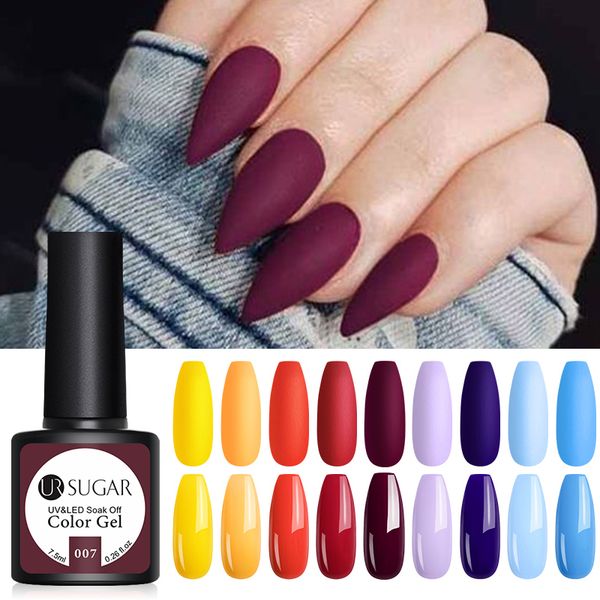 nail gel ur sugar 7.5ml matte uv polish effect led varnish soak off long-lasting nails coat, Red;pink
nail gel ur sugar 7.5ml matte uv polish effect led varnish soak off long-lasting nails coat, Red;pink
