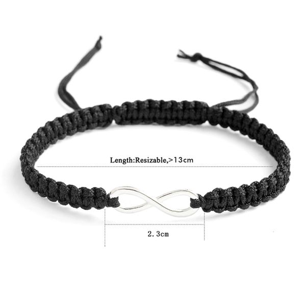 qihe 2pcs handmade friendship love couples bracelet set infinity jewelry h06p, Golden;silver
qihe 2pcs handmade friendship love couples bracelet set infinity jewelry h06p, Golden;silver