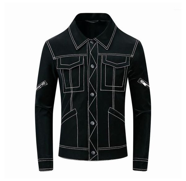 coats slim long sleeve mens jackets single breasted zipper casual striped printed male outerwears designer mens winter, Black;brown
coats slim long sleeve mens jackets single breasted zipper casual striped printed male outerwears designer mens winter, Black;brown