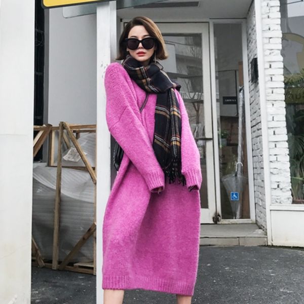 genayooa solid cashmere dress sweater women winter midi dress long sleeves harajuku women casual korean style vestidos, Black;gray
genayooa solid cashmere dress sweater women winter midi dress long sleeves harajuku women casual korean style vestidos, Black;gray