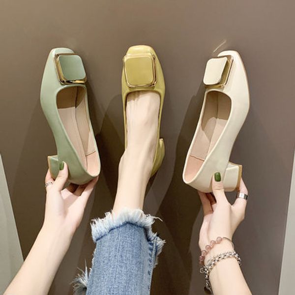 french fairy style single shoes female 2020 spring models wild net red thick with shallow mouth fashion high heels, Black
french fairy style single shoes female 2020 spring models wild net red thick with shallow mouth fashion high heels, Black