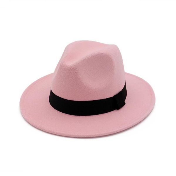 autumn and winter solid color brimmed hat travel cap fedoras jazz hat panama hats for women and girl06, Blue;gray
autumn and winter solid color brimmed hat travel cap fedoras jazz hat panama hats for women and girl06, Blue;gray