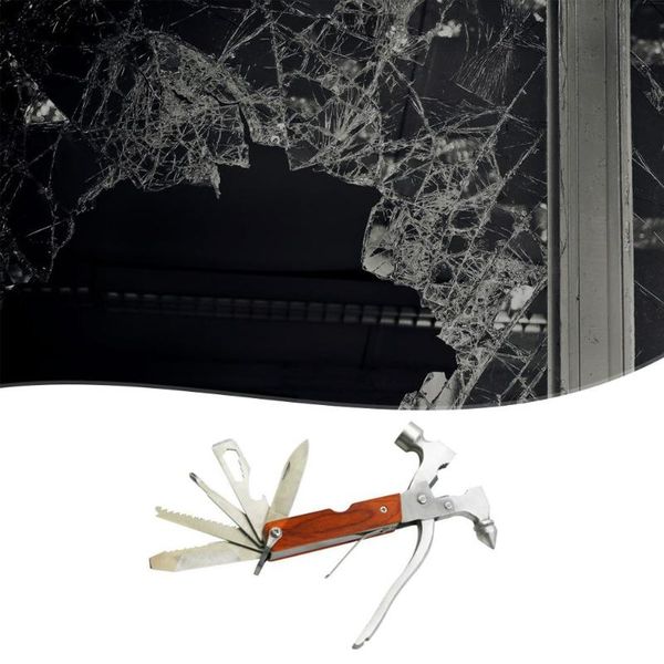 multifunctional safety hammer aluminum emergency safety self-rescue window breaker belt cutter emergency escape tool, Silver
multifunctional safety hammer aluminum emergency safety self-rescue window breaker belt cutter emergency escape tool, Silver