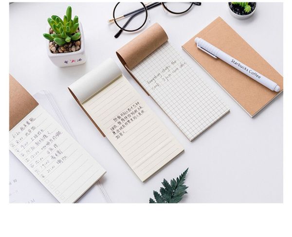 Four Kinds Of Inner Page Notepad Account Book Retro Soft Copybook Daily Portable Memo Kraft Paper Cover Diary Notebook Notebook Notepad Whol